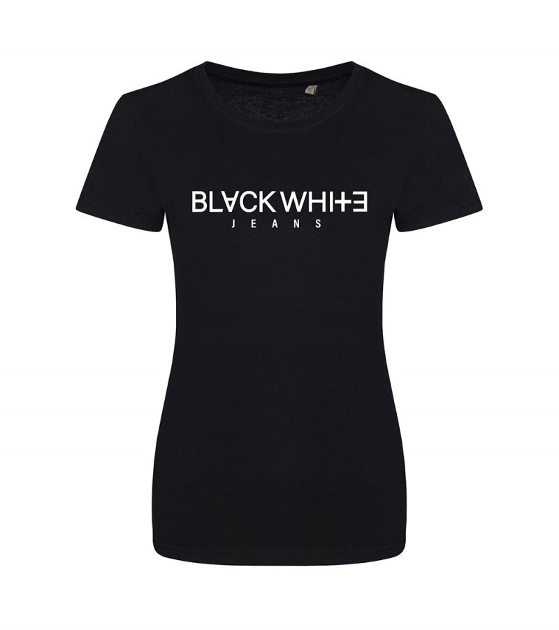 Live Life Organic Cotton Black T-shirt WOTBP2