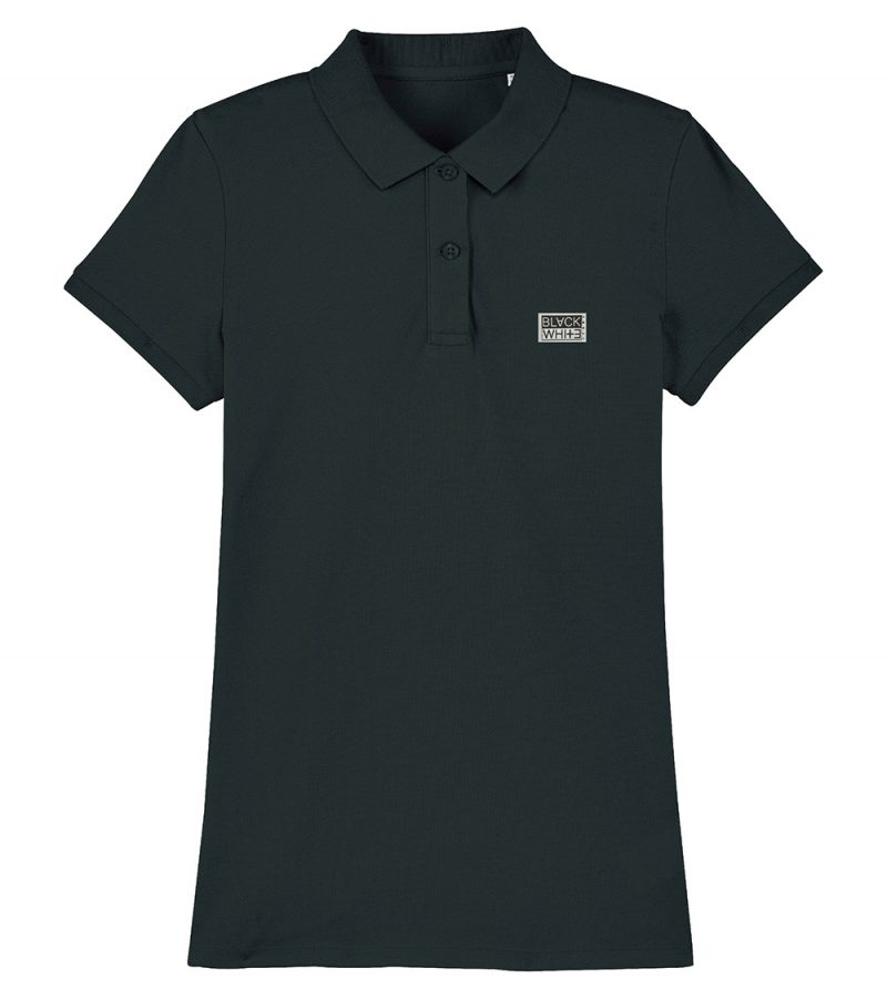 Perfect Fit Washed Organic Black Polo WOBPSS8