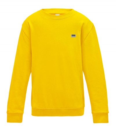 Crew Neck Yellow Sweatshirt KWYJ1
