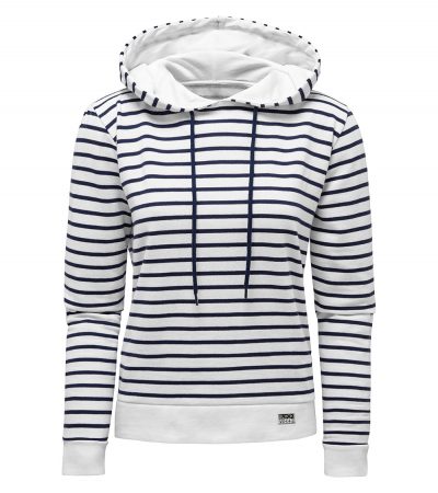 Nautical Stripe Cotton Blended Hoodie WHSN9A