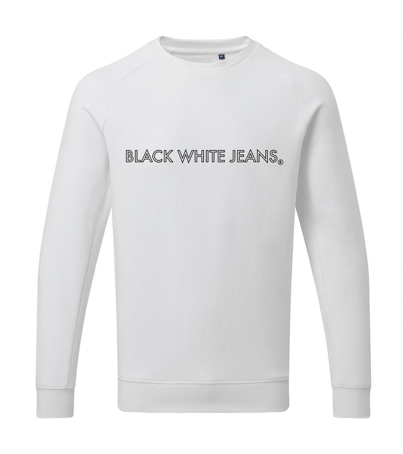 Everyday Organic Cotton White Sweatshirt MOSWOC1