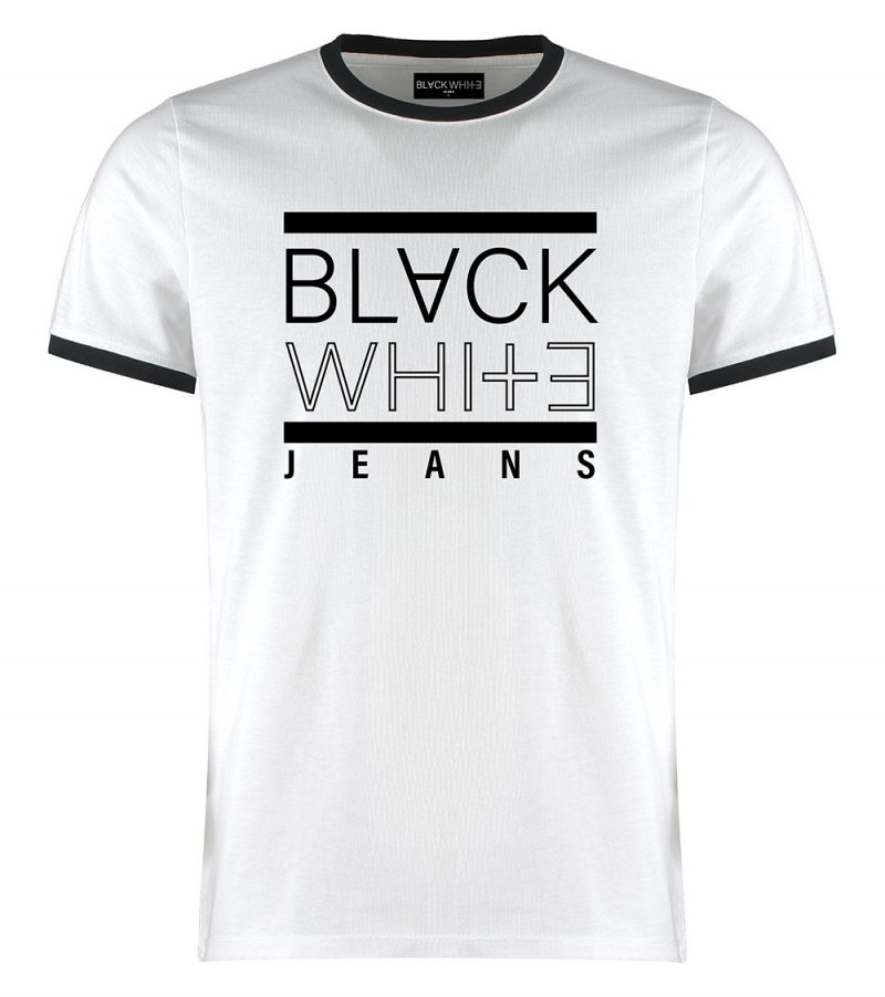 Ringer Slim Fit White T shirt TTWS