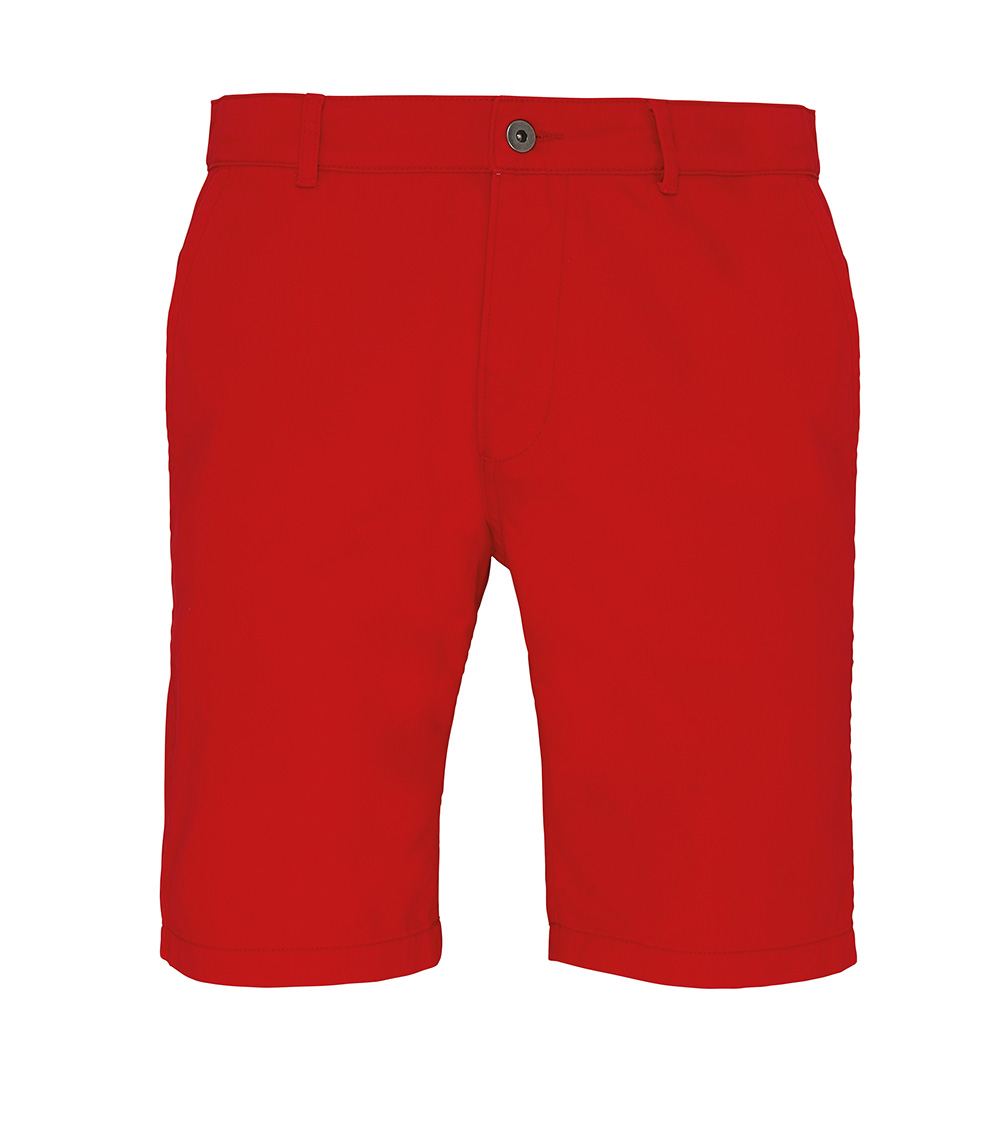 Sleek Chino Red Short MSCR4 - Black White Jeans