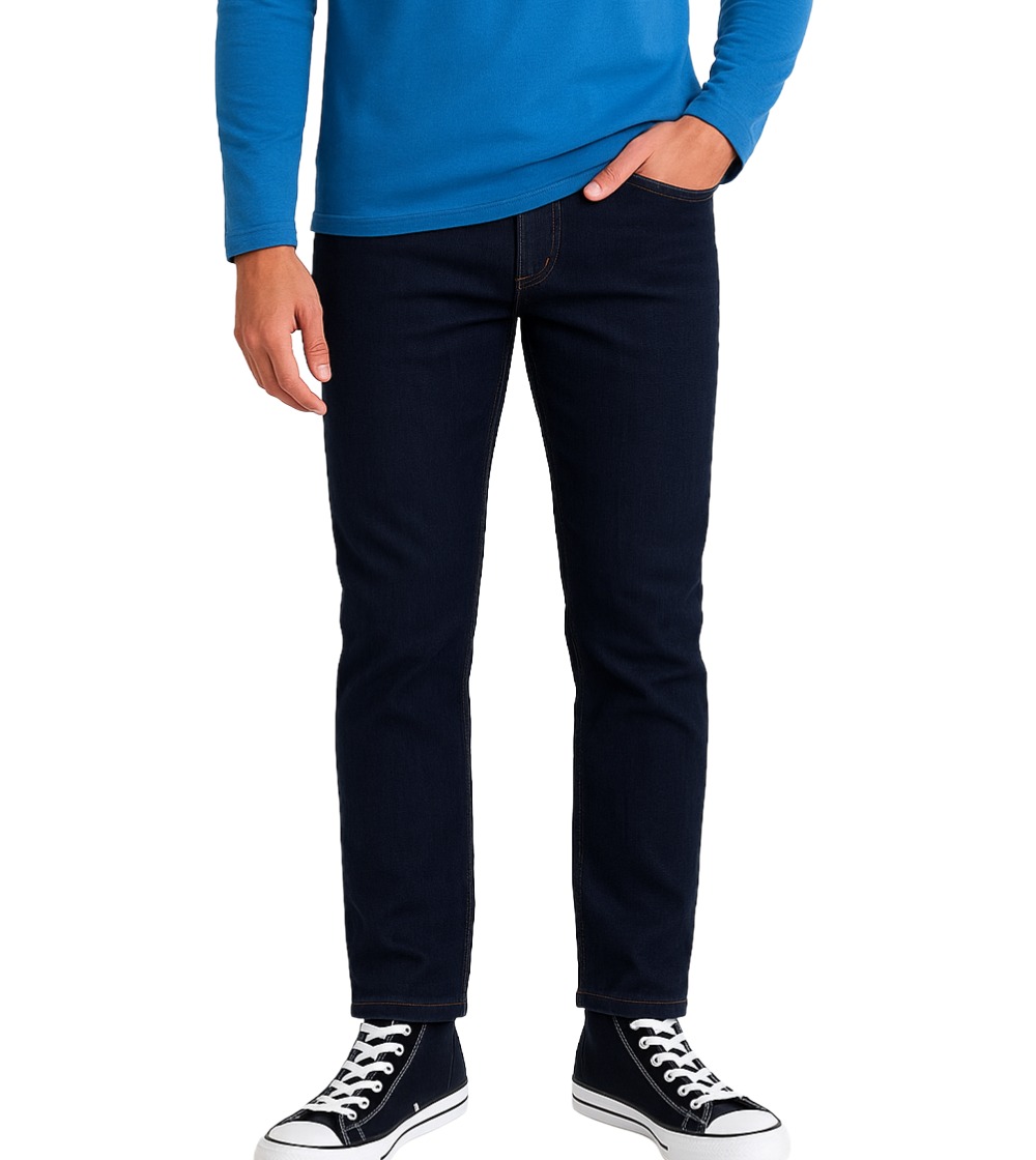 Nara Men's Straight Jeans - Black-front