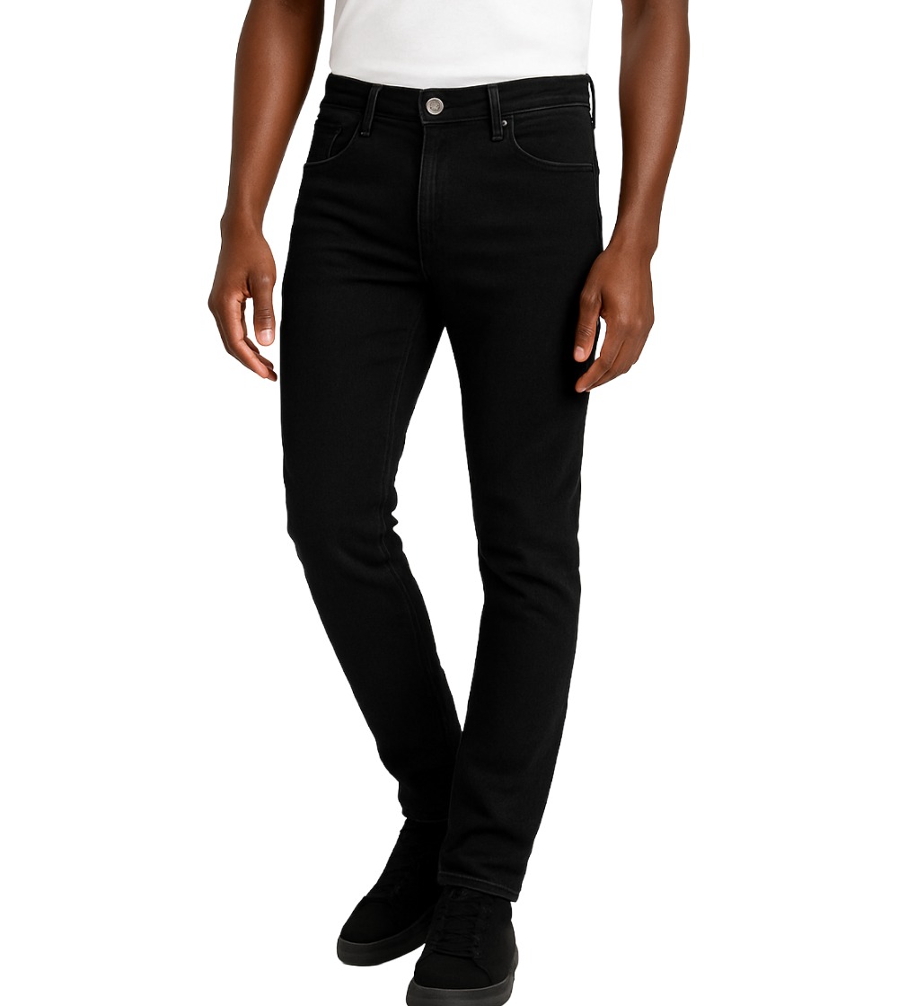 Icon Men’s Slim Stretch Jeans – Black-front 2jpeg